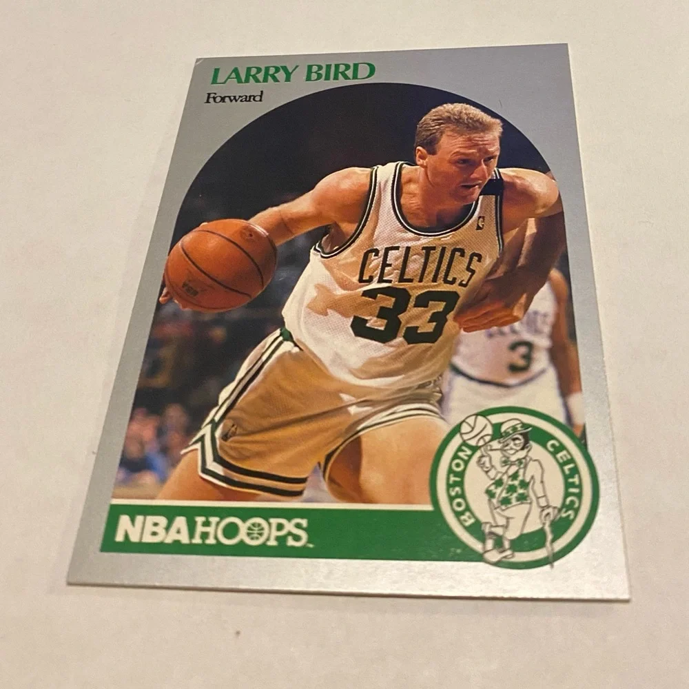 Larry Bird 1990 NBA Hoops Basketball Card # 39 Vintage Collectible